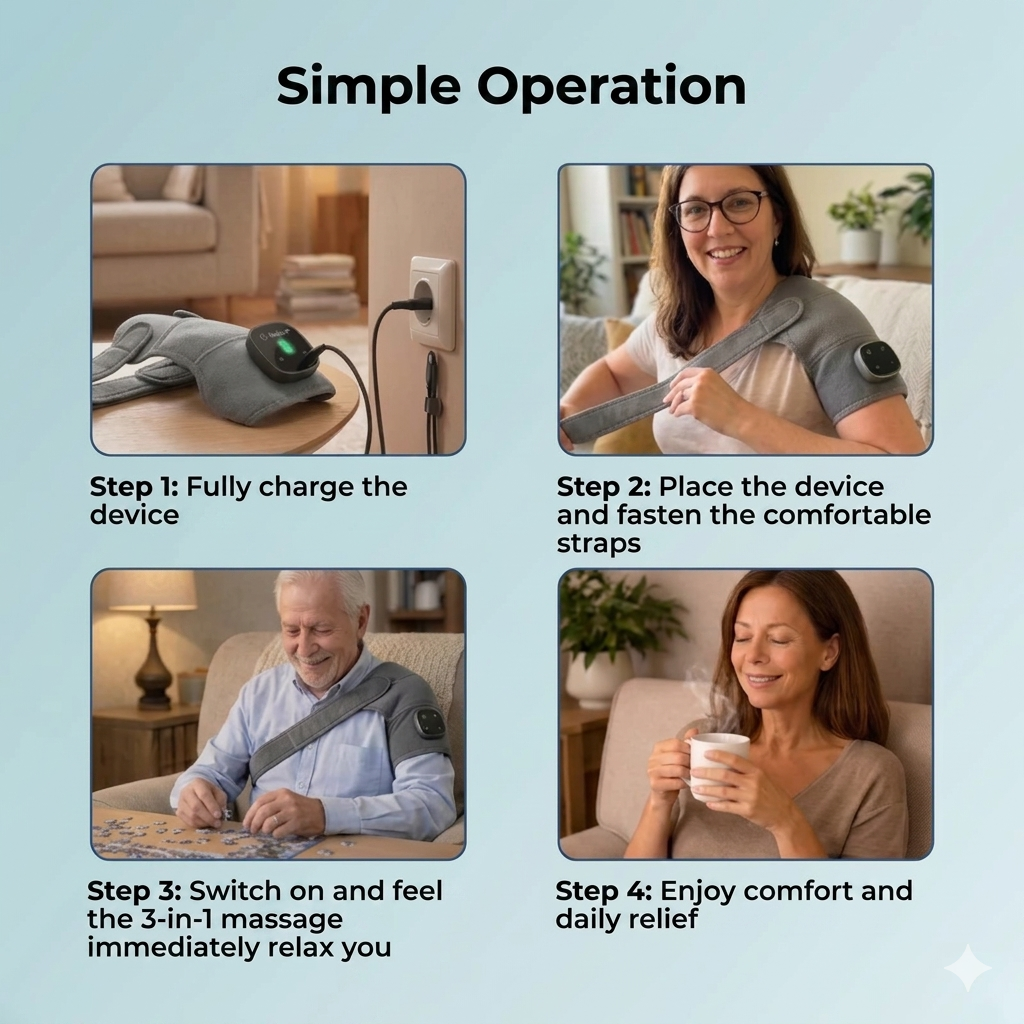 Reliva™ 3-in-1 Shoulder Massager
