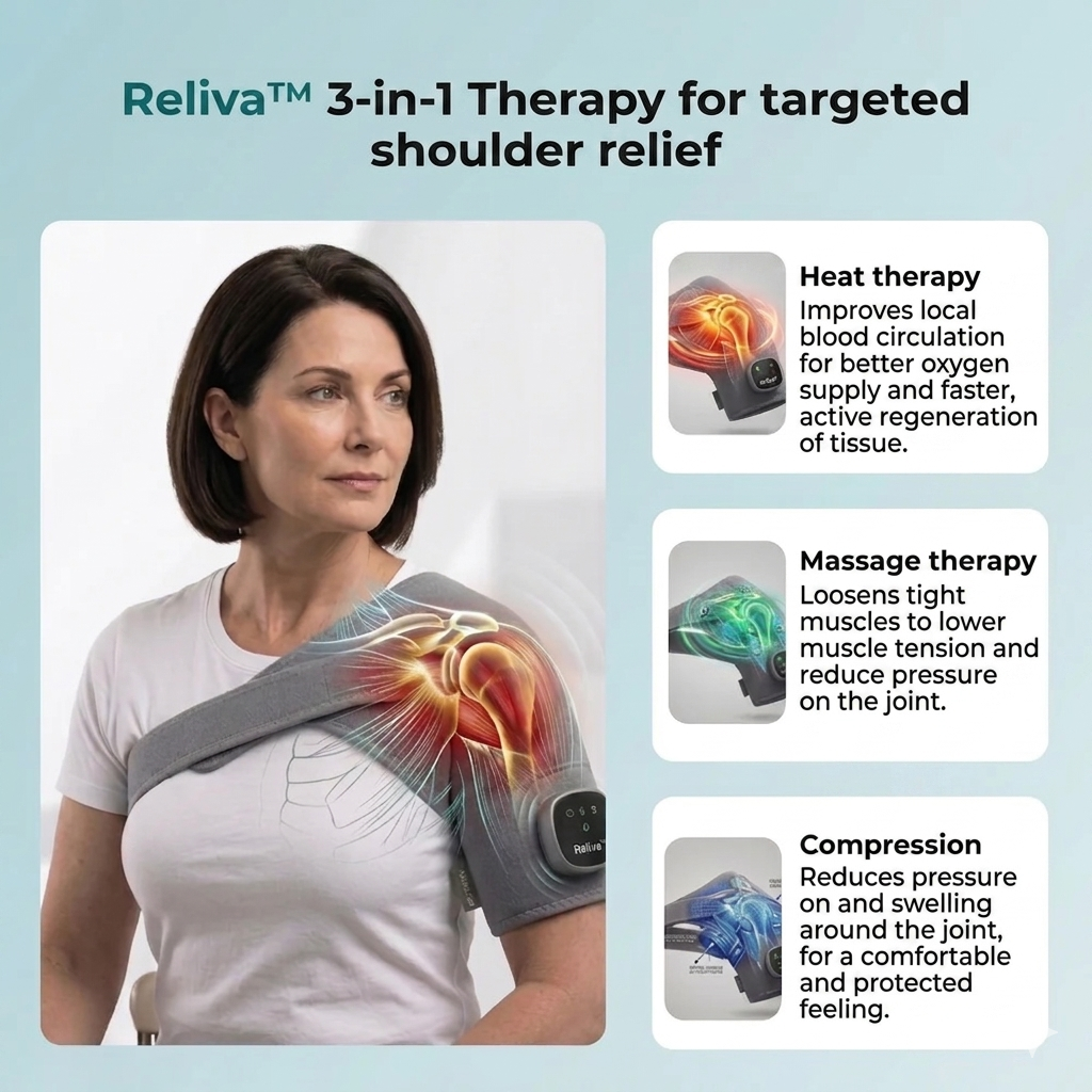 Reliva™ 3-in-1 Shoulder Massager