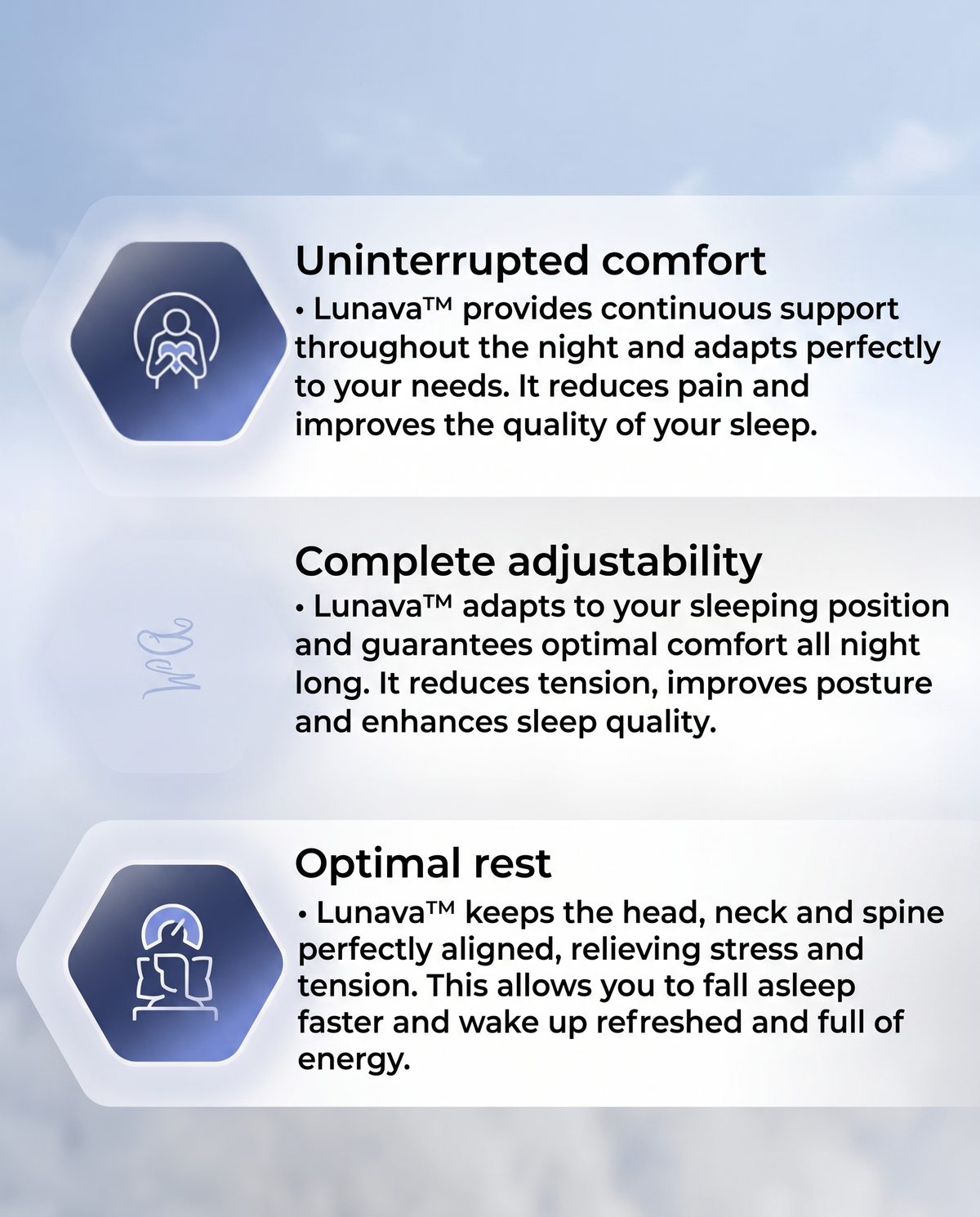 Lunava™ Ergonomic Pillow 2.0